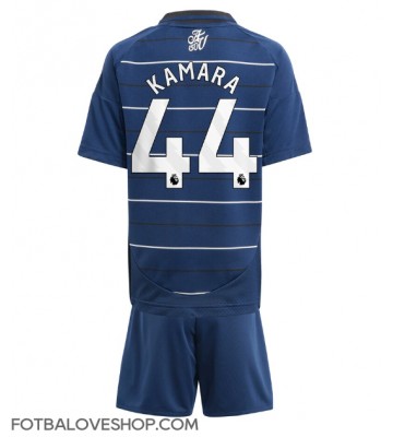 Aston Villa Boubacar Kamara #44 Dětské Alternativní Dres 2024-25 Krátký Rukáv (+ trenýrky)